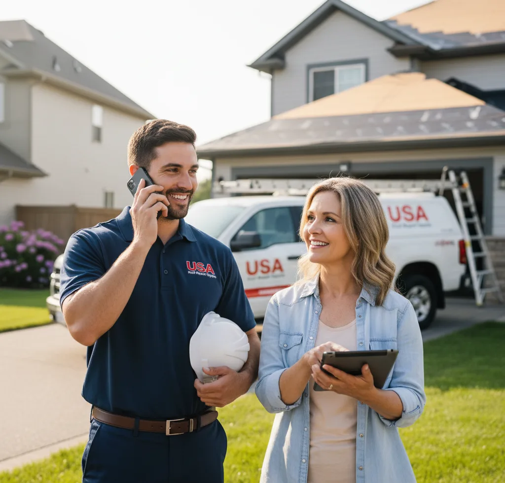 USA Roof Repair Experts customer support in Ballantine